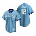 Nike Kansas City Royals #12 Jorge Soler Light Blue Cooperstown Collection Road Stitched Baseball Jersey