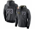 Arizona Cardinals #73 Max Garcia Stitched Black Anthracite Salute to Service Player Performance Hoodie