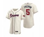Atlanta Braves Freddie Freeman Nike Cream Authentic 2020 Alternate Jersey