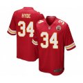 Kansas City Chiefs #34 Carlos Hyde Game Red Team Color Football Jersey