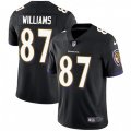 Baltimore Ravens #87 Maxx Williams Black Alternate Vapor Untouchable Limited Player NFL Jersey