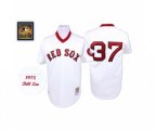 Boston Red Sox #37 Bill Lee Authentic White Throwback Baseball Jersey
