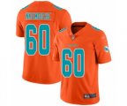 Miami Dolphins #60 Robert Nkemdiche Limited Orange Inverted Legend Football Jersey