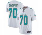 Miami Dolphins #70 Julie'n Davenport White Vapor Untouchable Limited Player Football Jersey