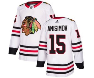 Chicago Blackhawks #15 Artem Anisimov Authentic White Away NHL Jersey