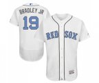 Boston Red Sox #19 Jackie Bradley Jr Authentic White 2016 Father's Day Fashion Flex Base Baseball Jersey