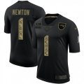 New England Patriots #1 Cam Newton Camo 2020 Salute To Service Limited Jersey