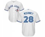 Toronto Blue Jays #28 Billy McKinney Replica White Home Baseball Jersey
