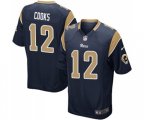 Los Angeles Rams #12 Brandin Cooks Game Navy Blue Team Color Football Jersey