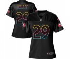 Women San Francisco 49ers #29 Jaquiski Tartt Game Black Fashion Football Jersey