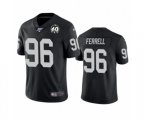 Oakland Raiders #96 Clelin Ferrell Black 60th Anniversary Vapor Untouchable Limited Player 100th Season Football Jersey