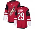 Arizona Coyotes #29 Mario Kempe Authentic Burgundy Red Home Hockey Jersey