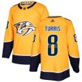 Nashville Predators #8 Kyle Turris Authentic Gold Home NHL Jersey