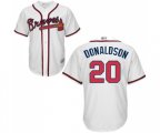 Atlanta Braves #20 Josh Donaldson Replica White Home Cool Base Baseball Jersey
