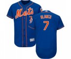 New York Mets #7 Gregor Blanco Royal Blue Alternate Flex Base Authentic Collection Baseball Jersey