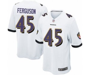 Baltimore Ravens #45 Jaylon Ferguson Game White Football Jersey