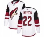 Arizona Coyotes #22 Barrett Hayton Authentic White Away Hockey Jersey