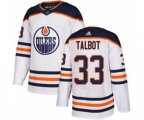 Edmonton Oilers #33 Cam Talbot White Road Stitched Hockey Jersey