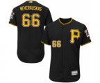Pittsburgh Pirates Dovydas Neverauskas Black Alternate Flex Base Authentic Collection Baseball Player Jersey