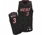 Miami Heat #3 Dwyane Wade Authentic Black Rhythm Fashion Basketball Jersey