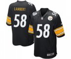 Pittsburgh Steelers #58 Jack Lambert Game Black Team Color Football Jersey