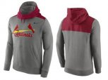 St.Louis Cardinals Nike Gray Cooperstown Collection Hybrid Pullover Hoodie