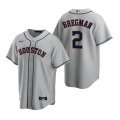 Nike Houston Astros #2 Alex Bregman Gray Road Stitched Baseball Jersey