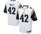 Los Angeles Rams #42 John Kelly Game White Football Jersey