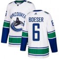 Vancouver Canucks #6 Brock Boeser White Road Authentic Stitched NHL Jersey