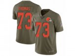 Cleveland Browns #73 Joe Thomas Limited Olive 2017 Salute to Service NFL Jersey