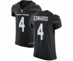 New York Jets #4 Lac Edwards Black Alternate Vapor Untouchable Elite Player Football Jersey