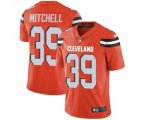 Cleveland Browns #39 Terrance Mitchell Orange Alternate Vapor Untouchable Limited Player Football Jersey
