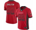 Tampa Bay Buccaneers #92 William Gholston Limited Red Rush Drift Fashion Football Jersey