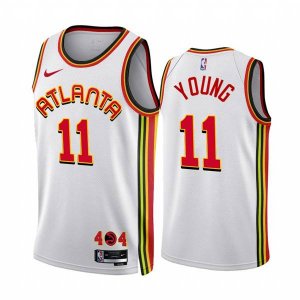 Atlanta Hawks #11 Trae Young 2022-23 White Association Edition Stitched Jersey