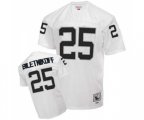 Oakland Raiders #25 Fred Biletnikoff White Authentic Throwback Football Jersey