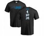 Carolina Panthers #4 Joey Slye Black Backer T-Shirt