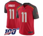Tampa Bay Buccaneers #11 Blaine Gabbert Red Team Color Vapor Untouchable Limited Player 100th Season Football Jersey
