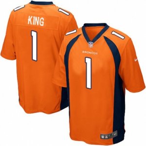 Denver Broncos #1 Marquette King Game Orange Team Color NFL Jersey