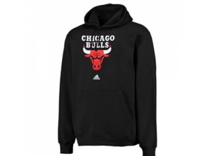 Adidas Chicago Bulls Black Logo Pullover Hoodie Sweatshirt