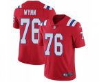 New England Patriots #76 Isaiah Wynn Red Alternate Vapor Untouchable Limited Player Football Jersey