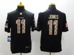 Atlanta Falcons #11 Julio Jones Black Salute to Service Jerseys(Limited)