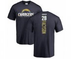 Los Angeles Chargers #28 Brandon Facyson Navy Blue Backer T-Shirt