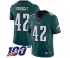 Philadelphia Eagles #42 Andrew Sendejo Midnight Green Team Color Vapor Untouchable Limited Player 100th Season Football Jersey