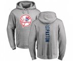 New York Yankees #65 James Paxton Ash Backer Pullover Hoodie