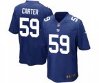 New York Giants #59 Lorenzo Carter Game Royal Blue Team Color NFL Jersey
