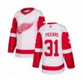 Detroit Red Wings #31 Calvin Pickard Authentic White Away Hockey Jersey