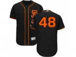 San Francisco Giants #48 Pablo Sandoval Black Flexbase Authentic Collection MLB Jersey