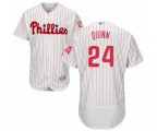 Philadelphia Phillies Roman Quinn White Home Flex Base Authentic Collection Baseball Player Jersey