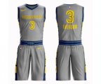 Memphis Grizzlies #3 Allen Iverson Authentic Gray Basketball Suit Jersey - City Edition