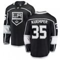 Los Angeles Kings #35 Darcy Kuemper Authentic Black Home Fanatics Branded Breakaway NHL Jersey